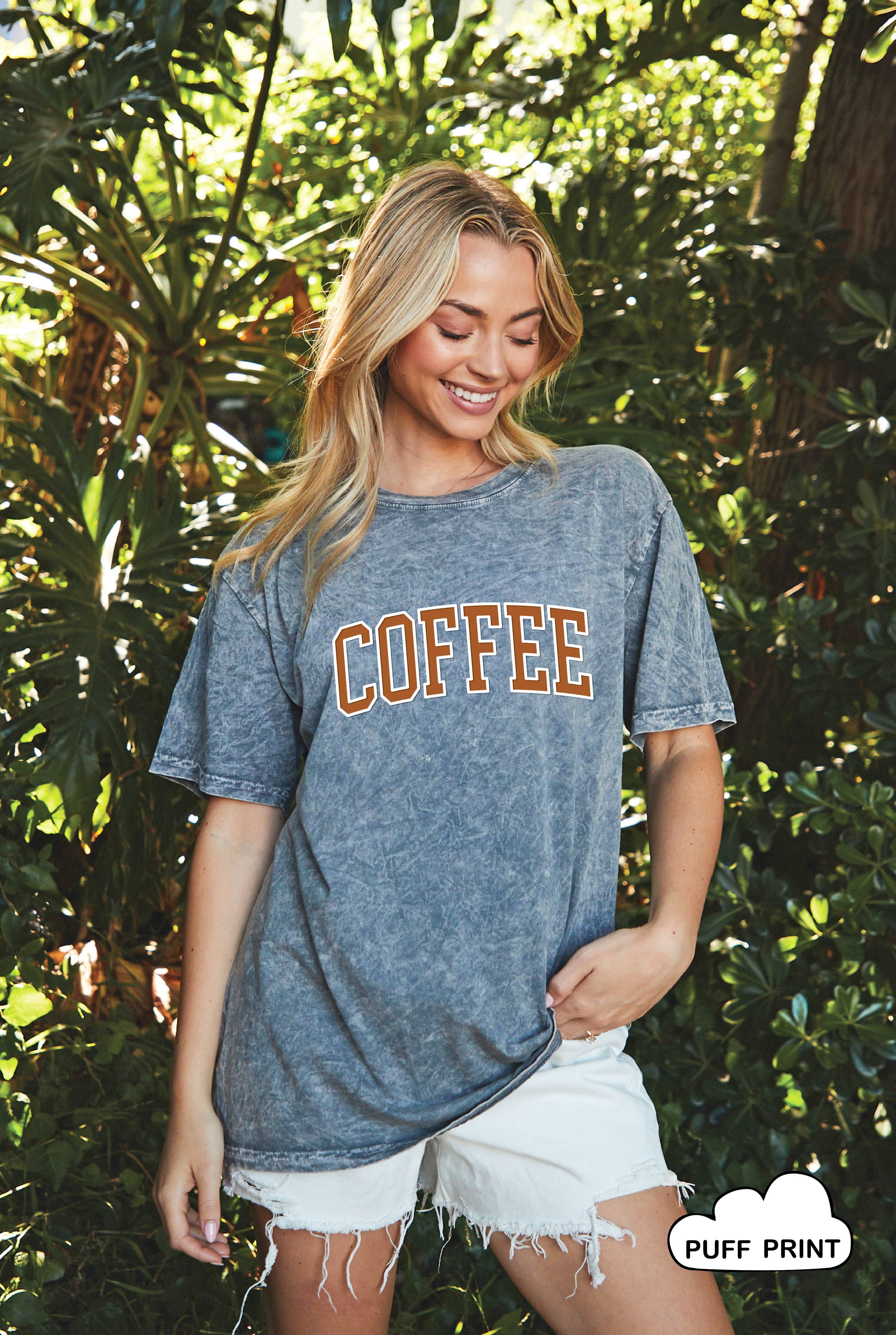 Coffee Puff Oversized Graphic Top - Adult & Kids T-Shirts, Sweatshirts & Hoodies apparel design preview 1