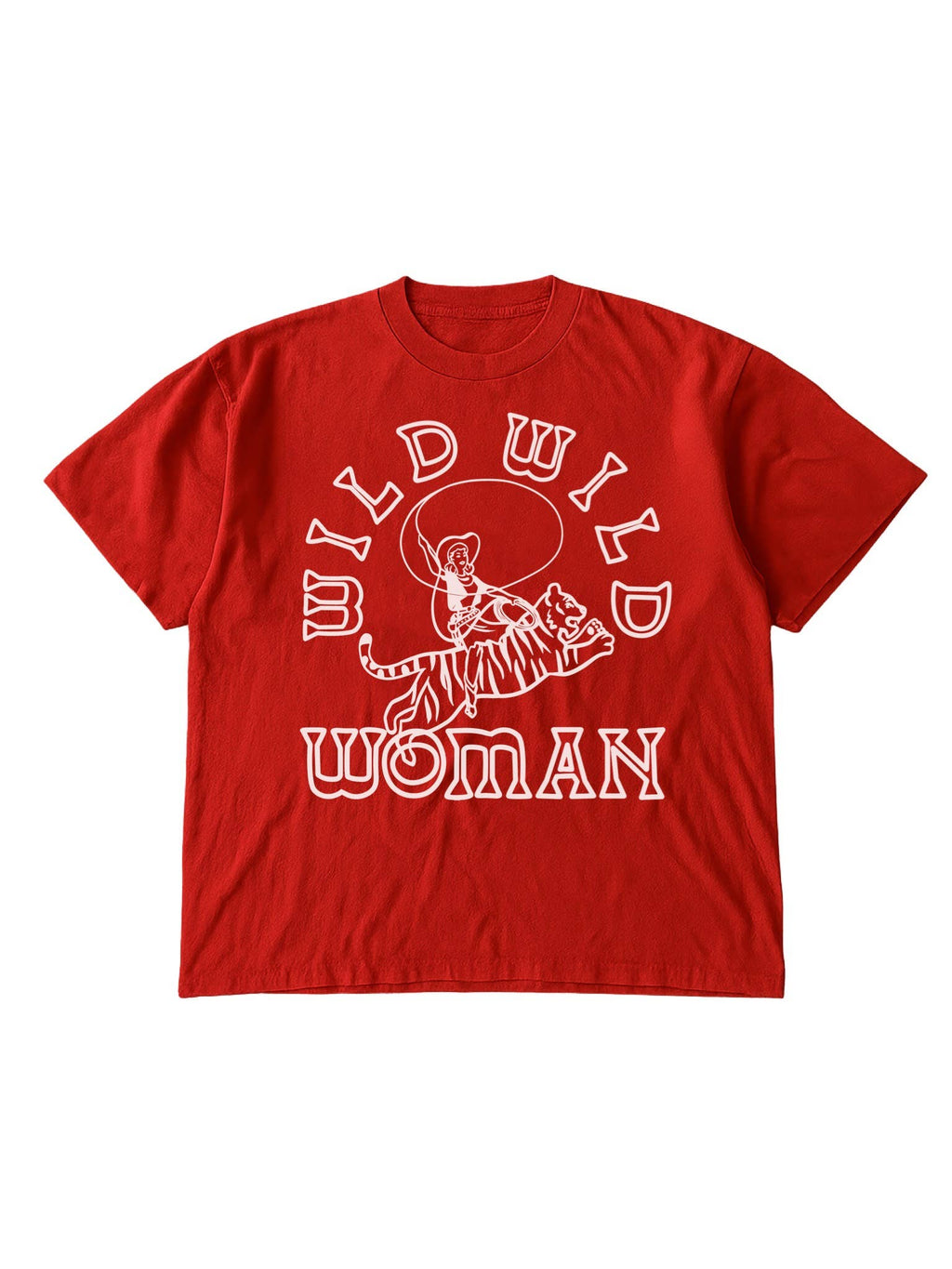 Wild Woman Feminist Graphic Red - Adult & Kids T-Shirts, Sweatshirts & Hoodies apparel design preview 1