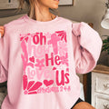 Oh How He Loves Us Christian Boho Floral Graphic - Adult & Kids T-Shirts, Sweatshirts & Hoodies apparel design preview 1