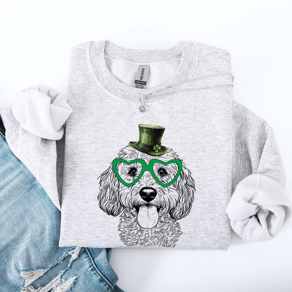 Cockapoo, Dog, St Patrick's Day, Lucky, Irish - Adult & Kids T-Shirts, Sweatshirts & Hoodies apparel design preview 1
