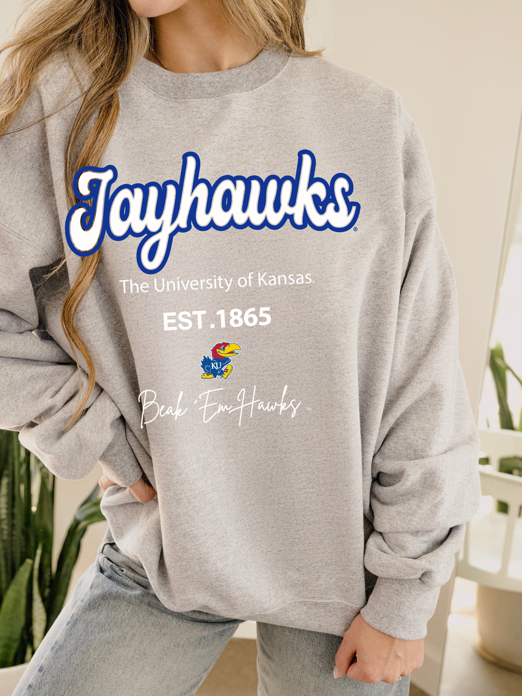 Ku Jayhawks Letterman Gray Chrome Hi-Dive - Adult & Kids T-Shirts, Sweatshirts & Hoodies apparel design preview 1