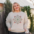 Holly Snowflake Crewneck Christmas - Adult & Kids T-Shirts, Sweatshirts & Hoodies apparel design preview 1