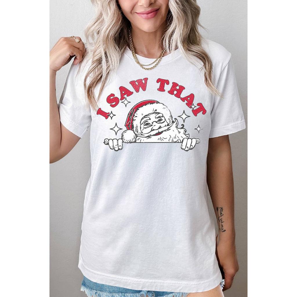 I Saw That Santa - Adult & Kids T-Shirts, Sweatshirts & Hoodies apparel design preview 1