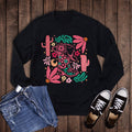 Western Boho Cowgirl Boot and Flowers - Adult & Kids T-Shirts, Sweatshirts & Hoodies apparel design preview 1