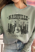 Nashville Music City Graphic Brushed - Adult & Kids T-Shirts, Sweatshirts & Hoodies apparel design preview 1