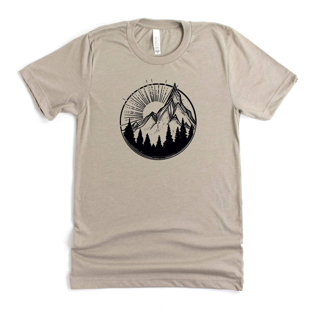 Mountain Sunrise Graphic 046 - Adult & Kids T-Shirts, Sweatshirts & Hoodies apparel design preview 1