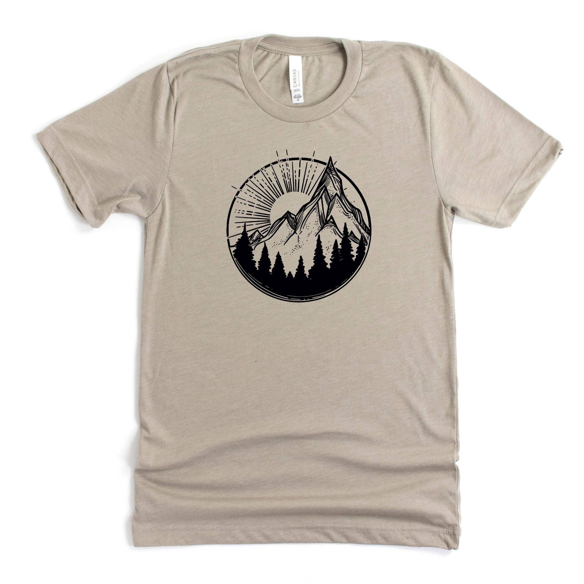 Mountain Sunrise Graphic 046 - Adult & Kids T-Shirts, Sweatshirts & Hoodies apparel design preview 1