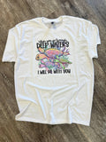 When You Go Through Deep Waters On White - Adult & Kids T-Shirts, Sweatshirts & Hoodies apparel design preview 1