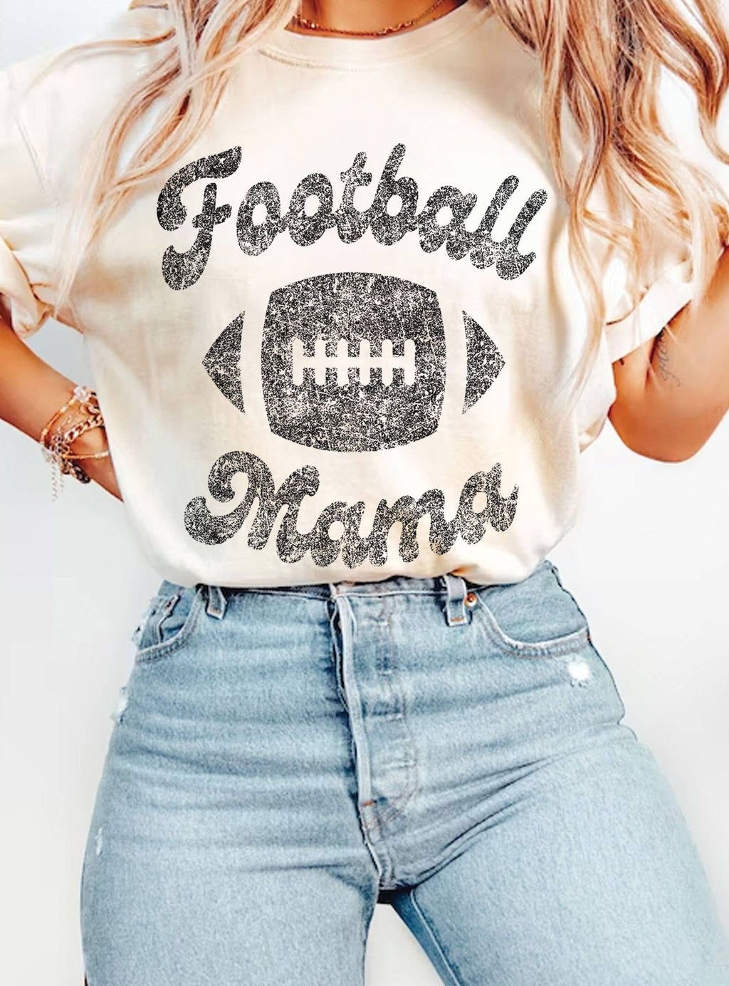 Football Mama Graphic - Adult & Kids T-Shirts, Sweatshirts & Hoodies apparel design preview 1