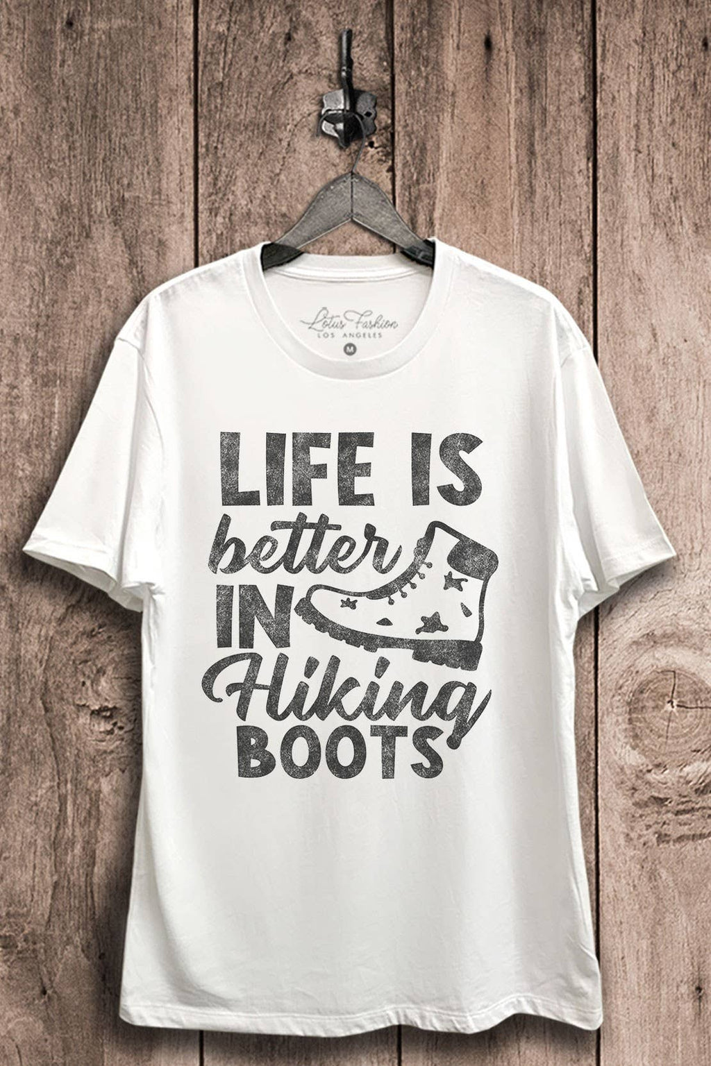 Life Is Better in Hiking Boots Graphic Top - Adult & Kids T-Shirts, Sweatshirts & Hoodies apparel design preview 1
