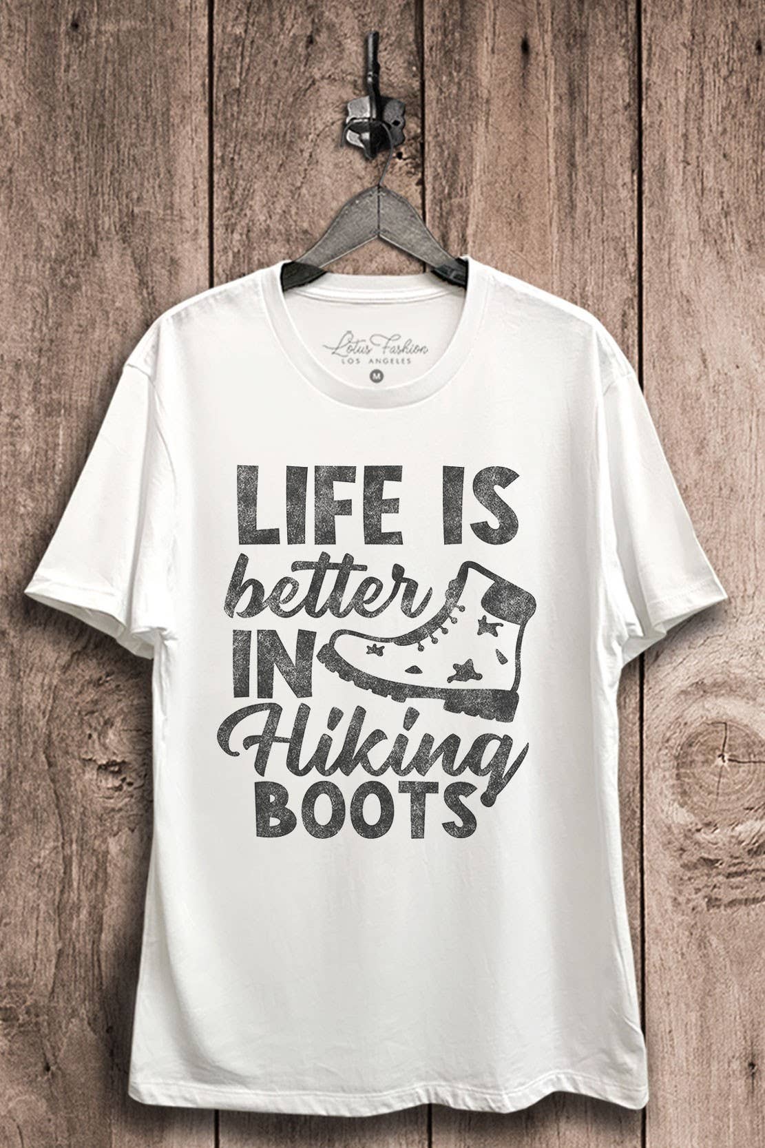 Life Is Better in Hiking Boots Graphic Top - Adult & Kids T-Shirts, Sweatshirts & Hoodies apparel design preview 1