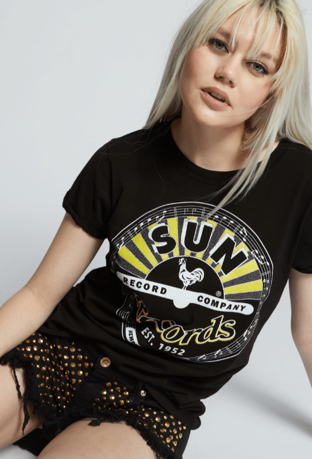 302432 930 Elvis X Sun Record the Bird - Adult & Kids T-Shirts, Sweatshirts & Hoodies apparel design preview 1