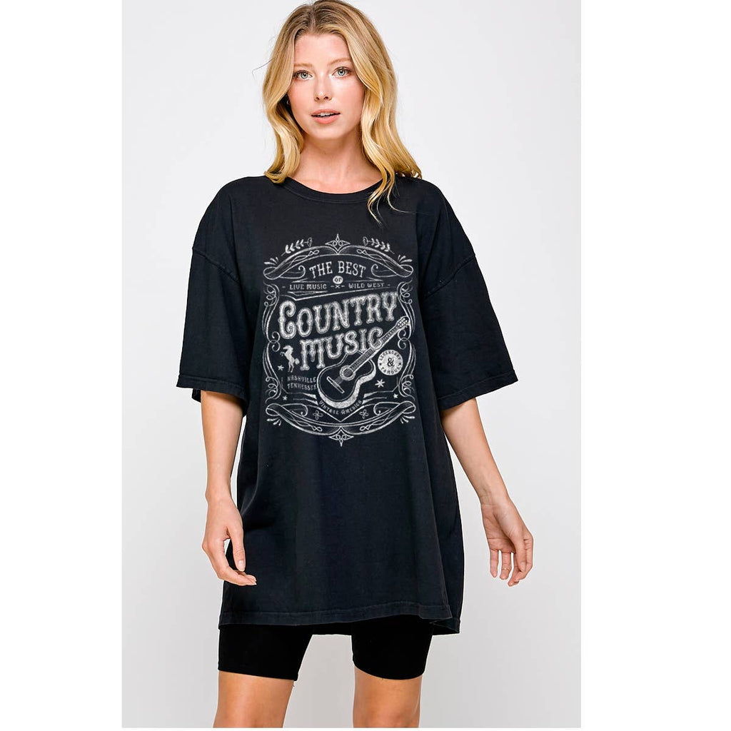 Country Music Vintage Graphic Oversized - Adult & Kids T-Shirts, Sweatshirts & Hoodies apparel design preview 1