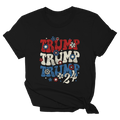 Trump 24 Flower Power Black Womens - Adult & Kids T-Shirts, Sweatshirts & Hoodies apparel design preview 1