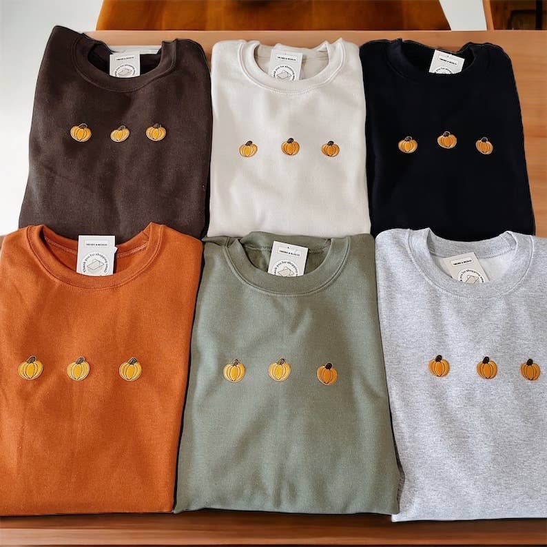 Fall Pumpkin Crewneck - Adult & Kids T-Shirts, Sweatshirts & Hoodies apparel design preview 1