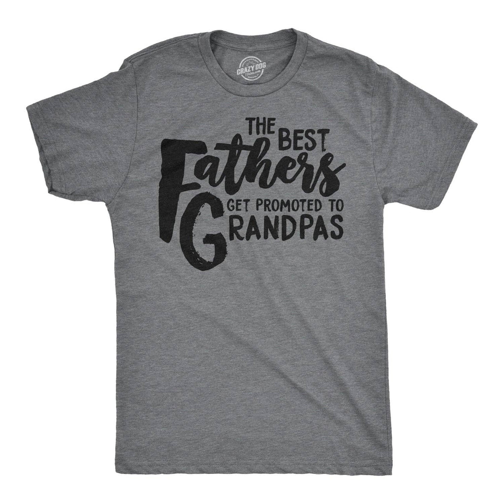 Best Fathers Get Promoted To Grandpas Men's - Adult & Kids T-Shirts, Sweatshirts & Hoodies apparel design preview 1