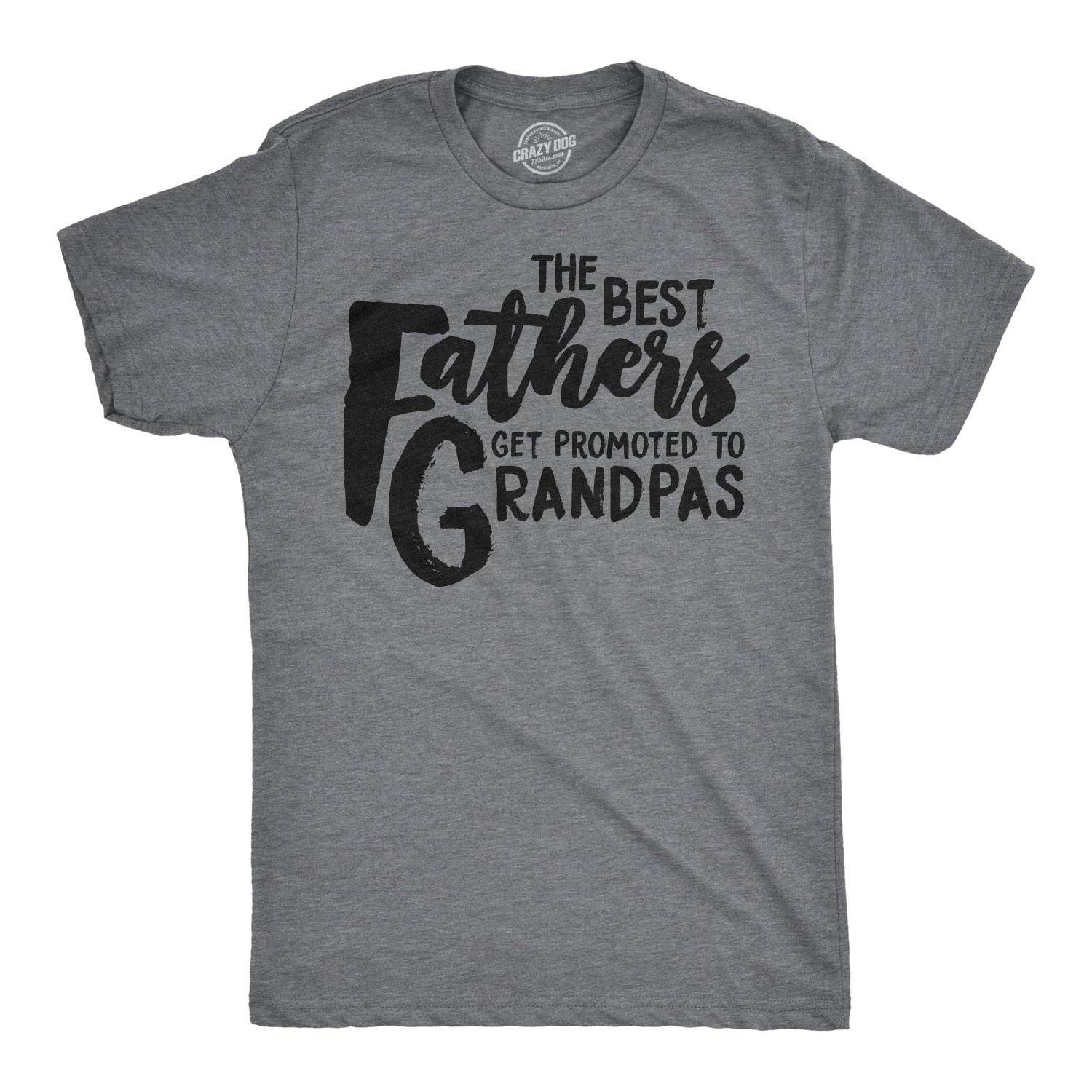Best Fathers Get Promoted To Grandpas Men's - Adult & Kids T-Shirts, Sweatshirts & Hoodies apparel design preview 1