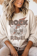 Rock Thunder Rebel Eagle Graphic Brushed - Adult & Kids T-Shirts, Sweatshirts & Hoodies apparel design preview 1