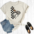 Checkered Western Bucking Horse Graphic - Adult & Kids T-Shirts, Sweatshirts & Hoodies apparel design preview 1