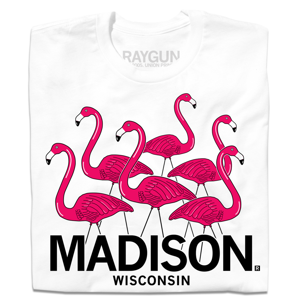 Madison Flamingos - Adult & Kids T-Shirts, Sweatshirts & Hoodies apparel design preview 1