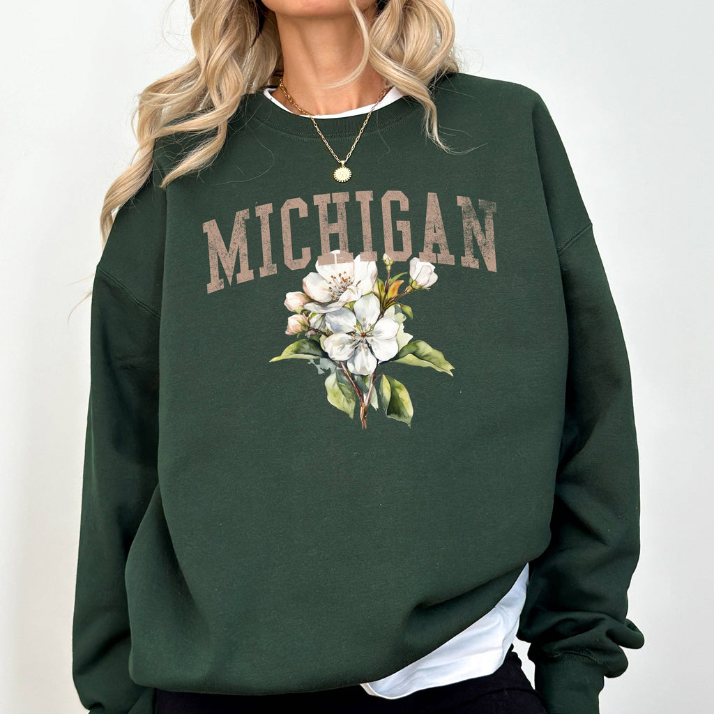 Michigan State Flower - Adult & Kids T-Shirts, Sweatshirts & Hoodies apparel design preview 1