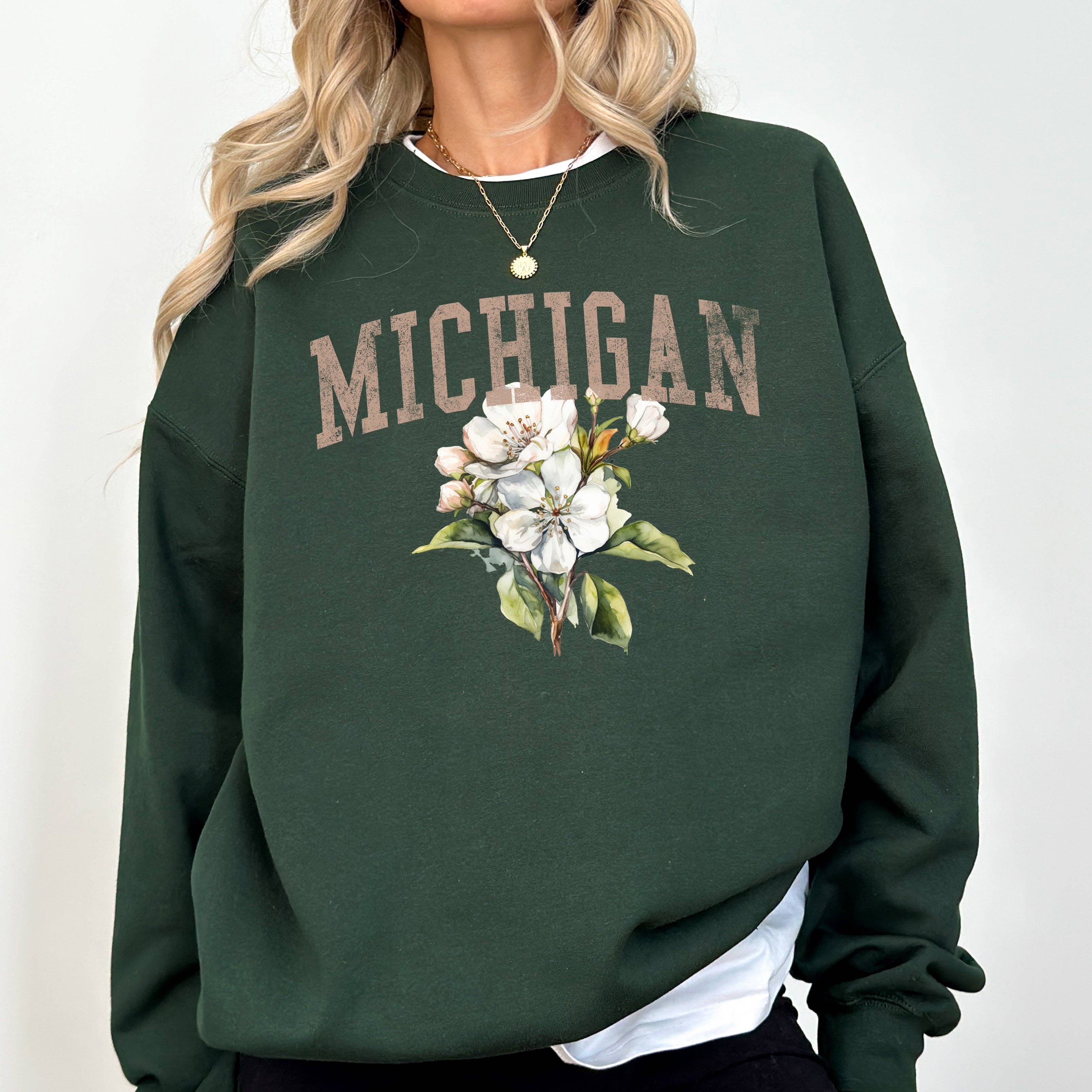 Michigan State Flower - Adult & Kids T-Shirts, Sweatshirts & Hoodies apparel design preview 1