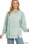 0324 Halo Washed F/Terry Exposed Seam SI-29624 - Adult & Kids T-Shirts, Sweatshirts & Hoodies apparel design preview 1