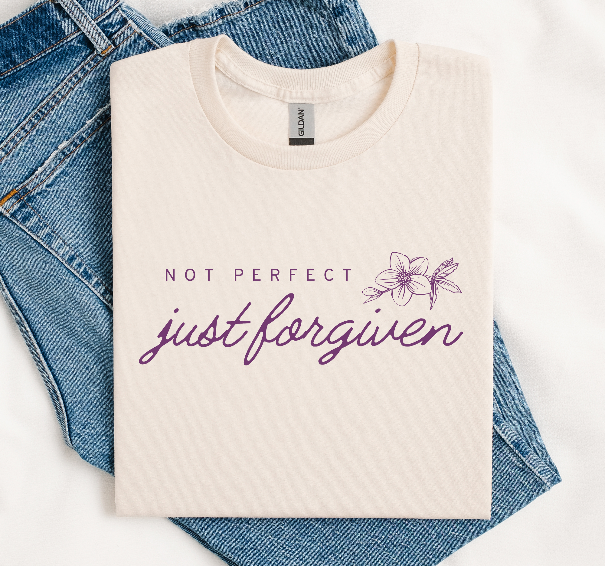 Forgiven Faith Christian Soft Gildan - Adult & Kids T-Shirts, Sweatshirts & Hoodies apparel design preview 1