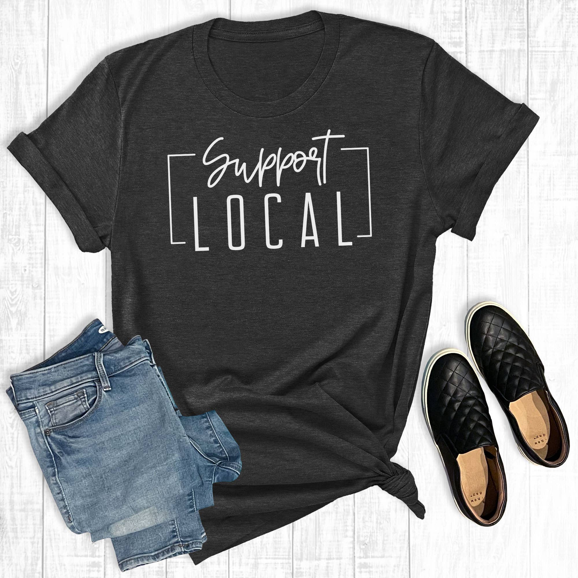 Support Local - Adult & Kids T-Shirts, Sweatshirts & Hoodies apparel design preview 1