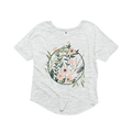 Floral Hoop Flowy Graphic Vintage White 24pk - Adult & Kids T-Shirts, Sweatshirts & Hoodies apparel design preview 1