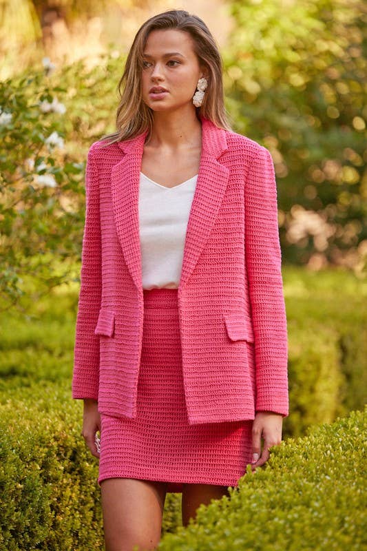 Crochet Blazer with Flap Pockets - Adult & Kids T-Shirts, Sweatshirts & Hoodies apparel design preview 1