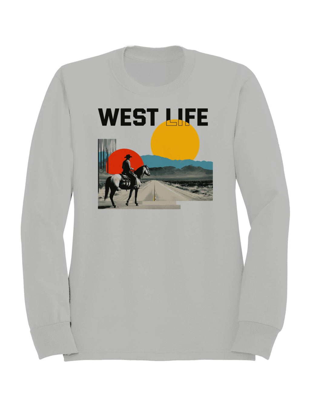 Western Sunset Cowboy Adventure Men's - Adult & Kids T-Shirts, Sweatshirts & Hoodies apparel design preview 1