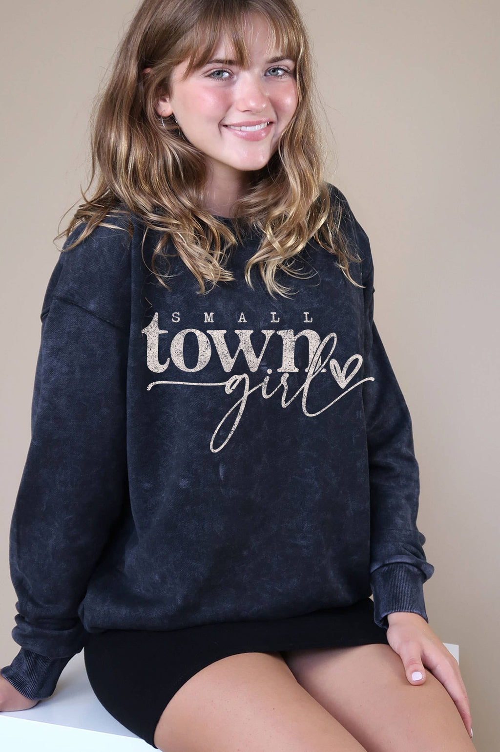 Small Town Girl Graphic Mineral Brushed - Adult & Kids T-Shirts, Sweatshirts & Hoodies apparel design preview 1