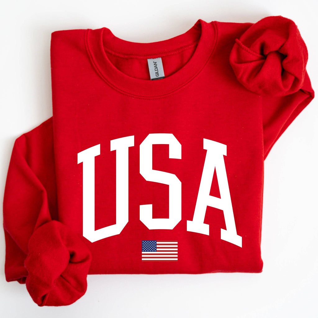 USA Flag, America, Patriotic, 4th of July - Adult & Kids T-Shirts, Sweatshirts & Hoodies apparel design preview 1