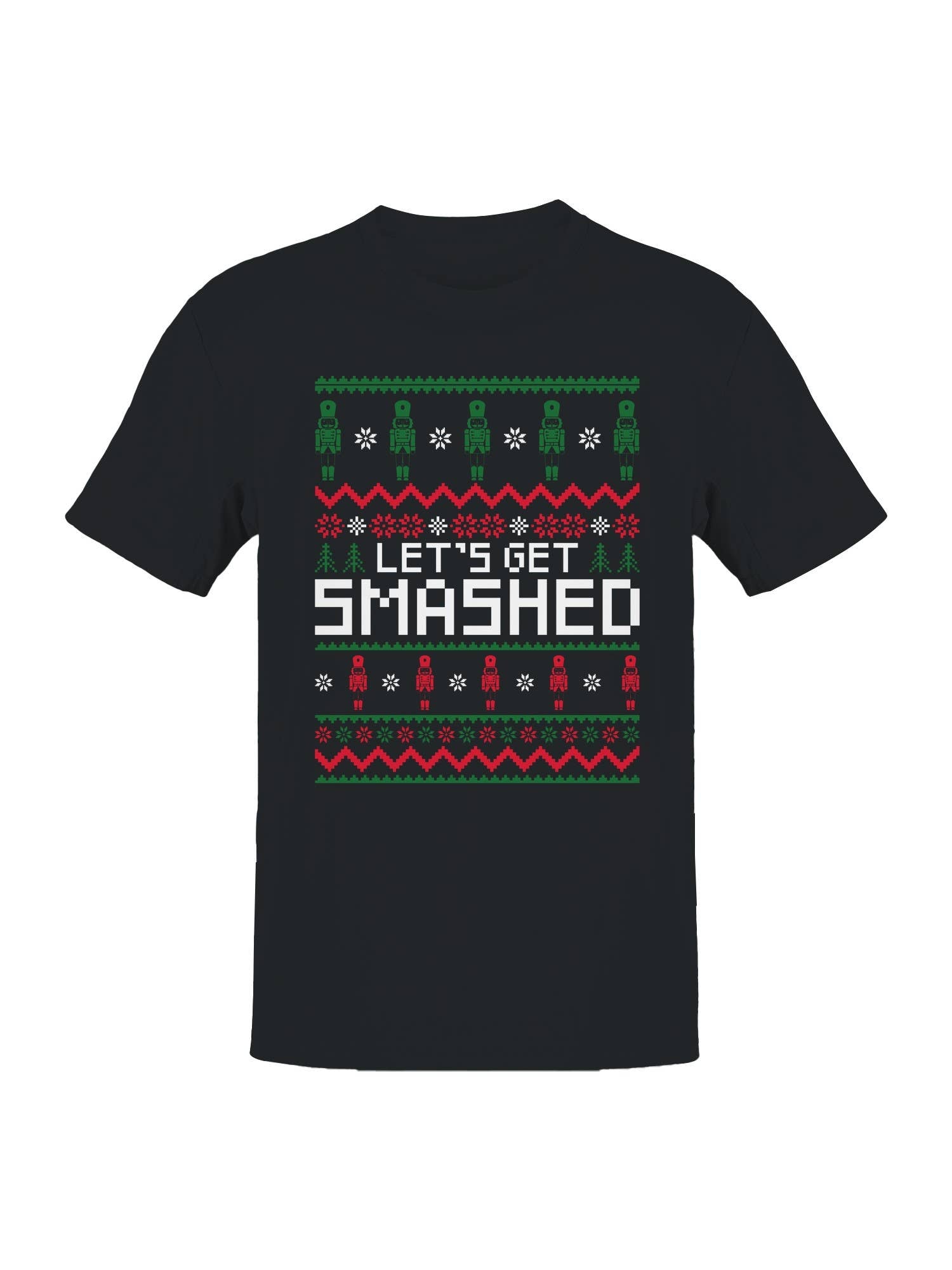 Festive Nutshell "Let's Get Smashed Men's - Adult & Kids T-Shirts, Sweatshirts & Hoodies apparel design preview 1