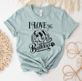I Love My Bulldog - Adult & Kids T-Shirts, Sweatshirts & Hoodies apparel design preview 1