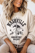 Nashville County Music Guitar Graphic Brushed - Adult & Kids T-Shirts, Sweatshirts & Hoodies apparel design preview 1