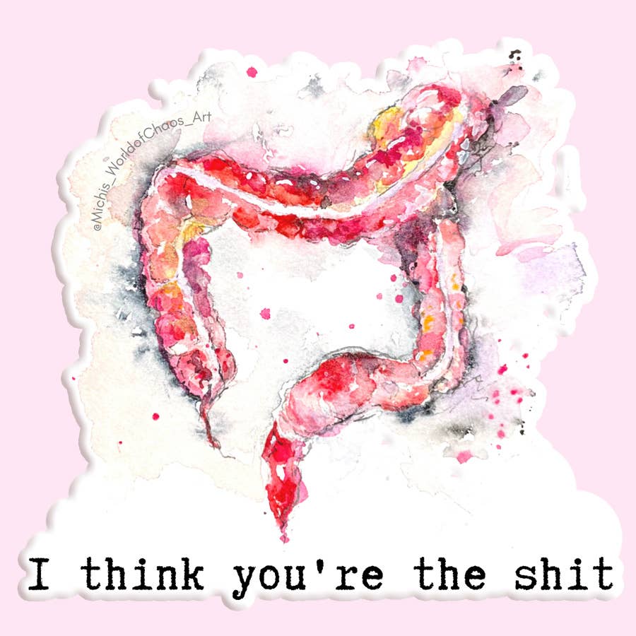 I Think You're the Shit Sticker Decal - Adult & Kids T-Shirts, Sweatshirts & Hoodies apparel design preview 1