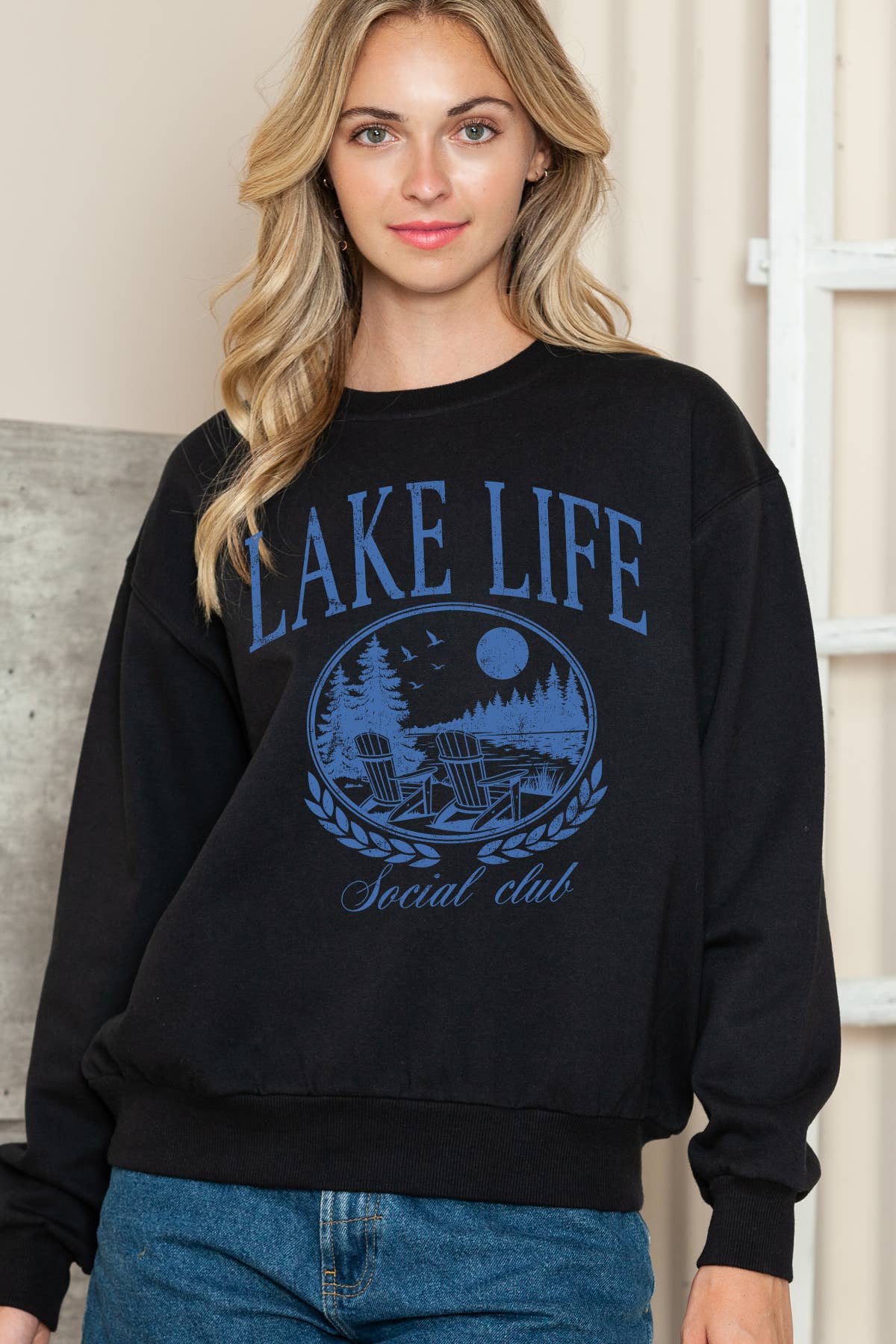Women Lake Life Graphic Print Solid Sweater - Adult & Kids T-Shirts, Sweatshirts & Hoodies apparel design preview 1