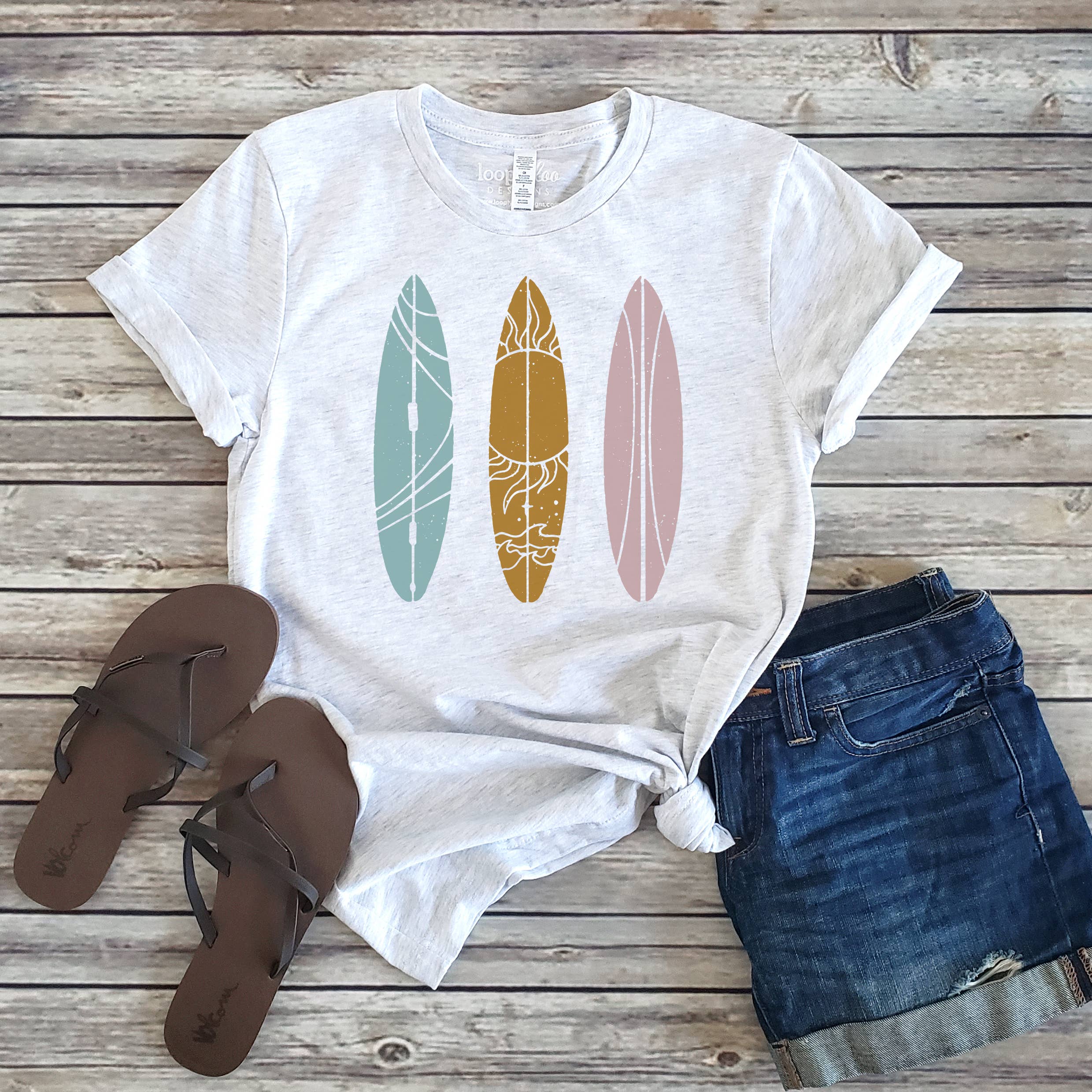 Surfboards Summer Beach Sizes XS-2XL - Adult & Kids T-Shirts, Sweatshirts & Hoodies apparel design preview 1