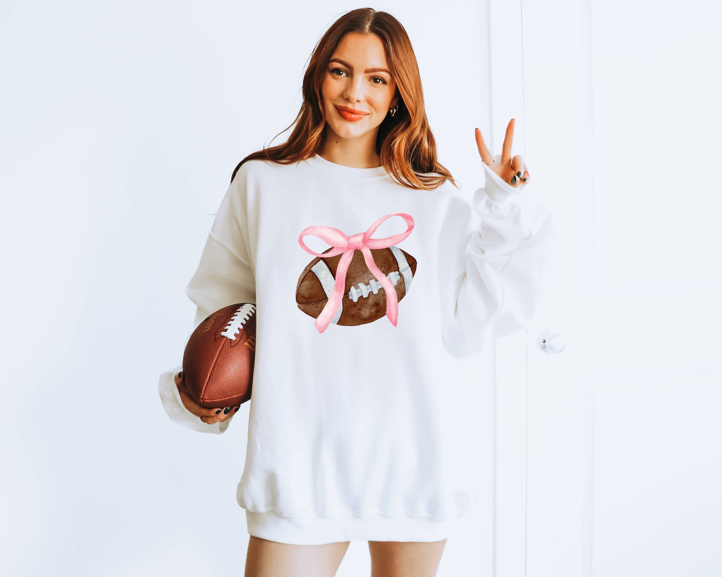 Bow Game Day Coquette, - Adult & Kids T-Shirts, Sweatshirts & Hoodies apparel design preview 1