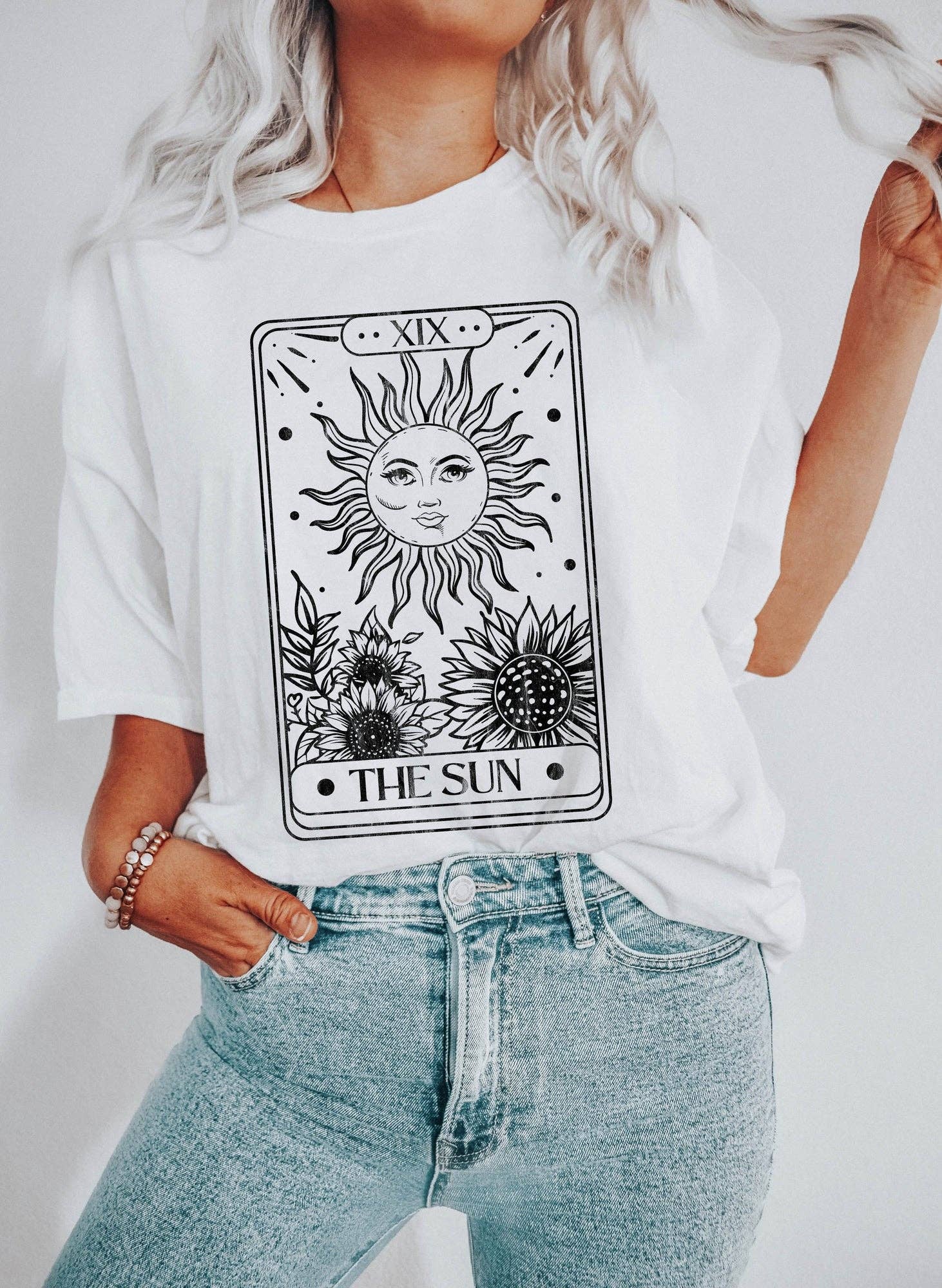 Sun Tarot Card Bk Celestial - Adult & Kids T-Shirts, Sweatshirts & Hoodies apparel design preview 1