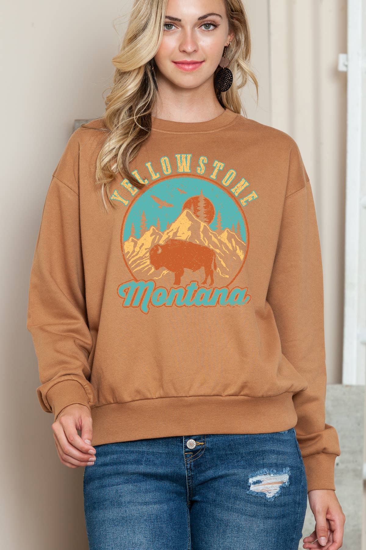 Women Montana Graphic Print Sweater Top - Adult & Kids T-Shirts, Sweatshirts & Hoodies apparel design preview 1