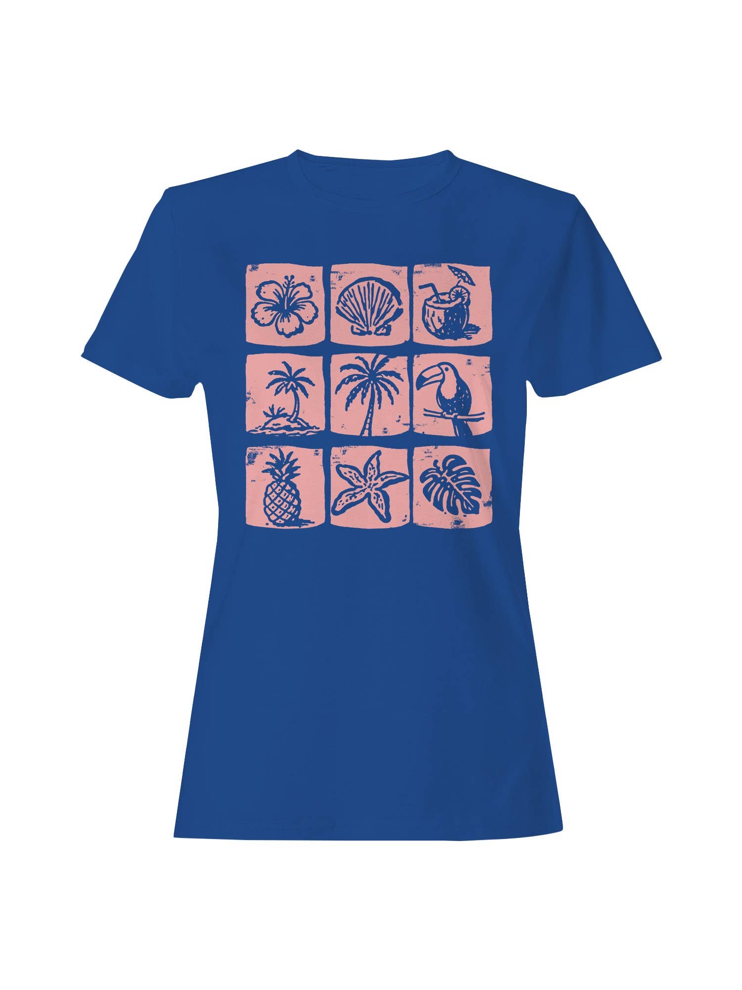 Tropical Icons: Paradise Vibes Women's - Adult & Kids T-Shirts, Sweatshirts & Hoodies apparel design preview 1