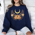 Mystical Moth and Moon, Enchanted Floral Night Sky - Adult & Kids T-Shirts, Sweatshirts & Hoodies apparel design preview 1