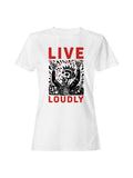 Live Loudly Skeleton Headphones Women's - Adult & Kids T-Shirts, Sweatshirts & Hoodies apparel design preview 1