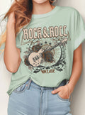 Rock and Roll Vintage Guitar Graphic - Adult & Kids T-Shirts, Sweatshirts & Hoodies apparel design preview 1