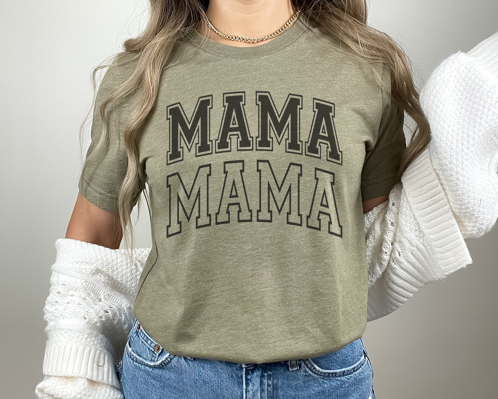 Mama College Block L Mom - Adult & Kids T-Shirts, Sweatshirts & Hoodies apparel design preview 1