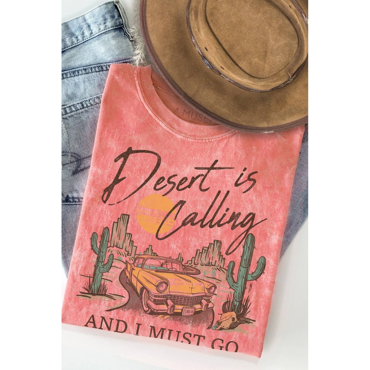 Desert Is Calling- Vintage Mineral Wash - Adult & Kids T-Shirts, Sweatshirts & Hoodies apparel design preview 1