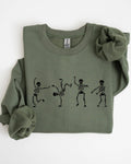 Funny Skeletons, Dance, Spooky, Halloween - Adult & Kids T-Shirts, Sweatshirts & Hoodies apparel design preview 1